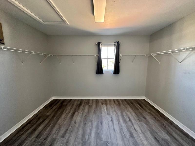 Master bedroom closet
