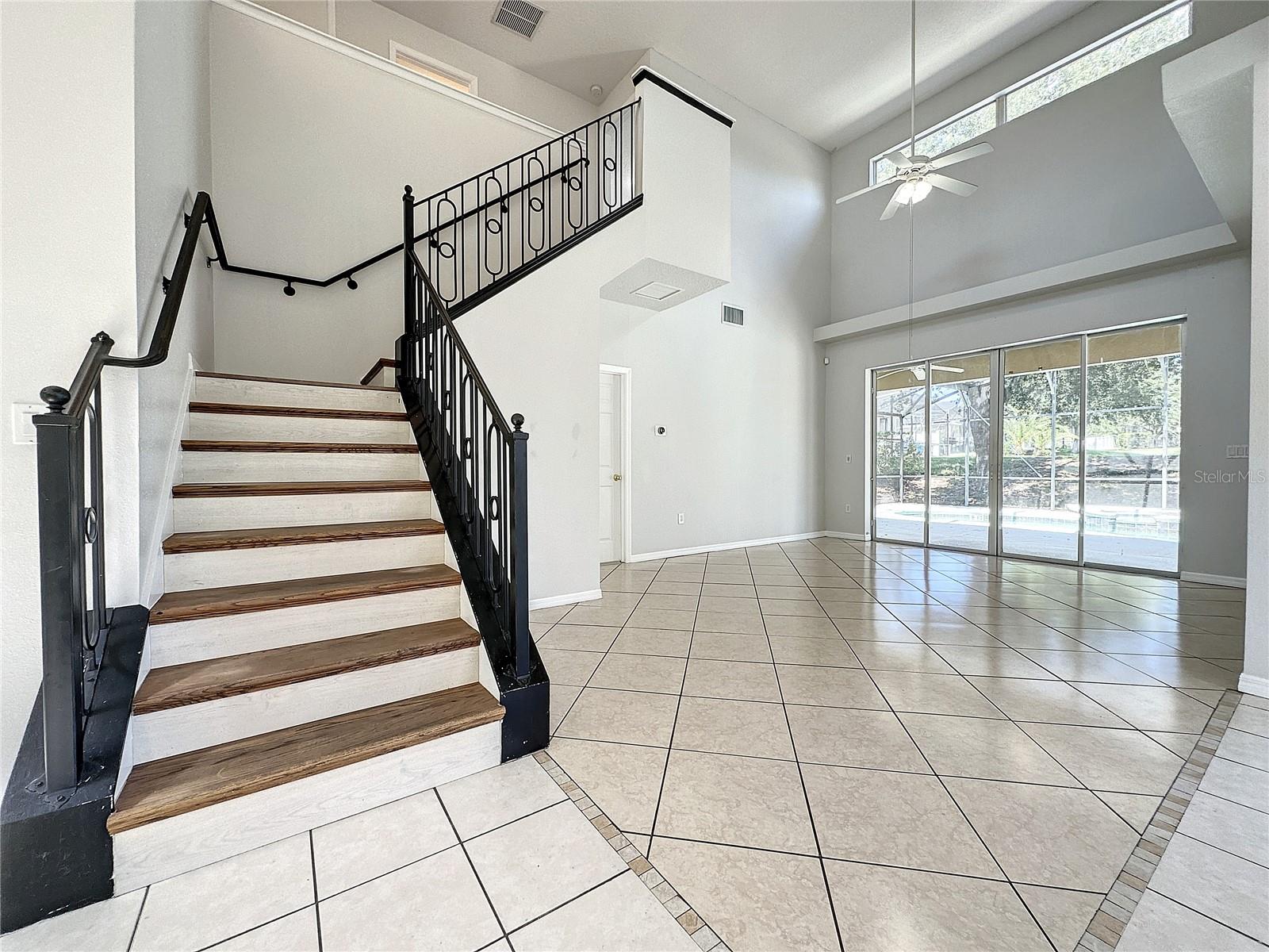 Iron Staircase to second floor
