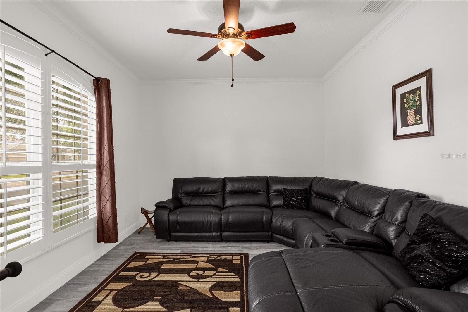 Formal Living room is left of the entry and can easily be utilized as play area, office space etc..