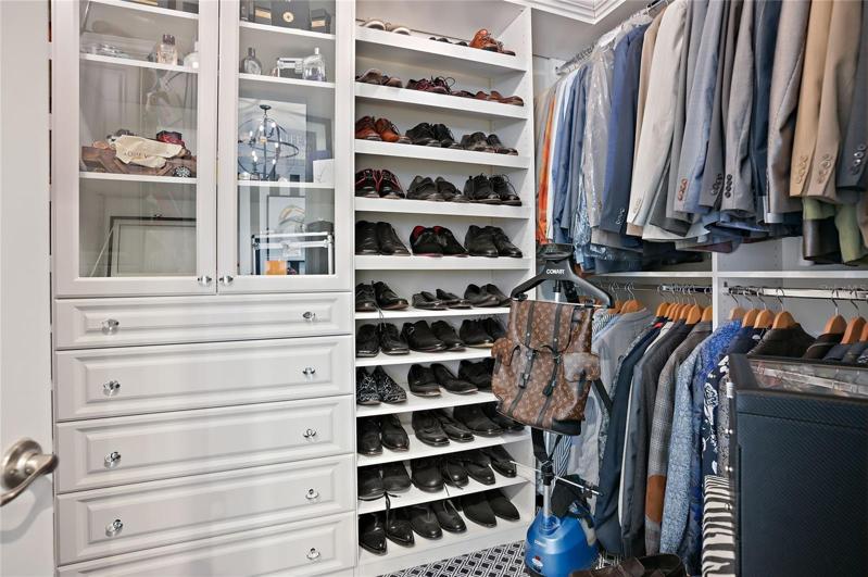 Walk-in closet in primary bedroom