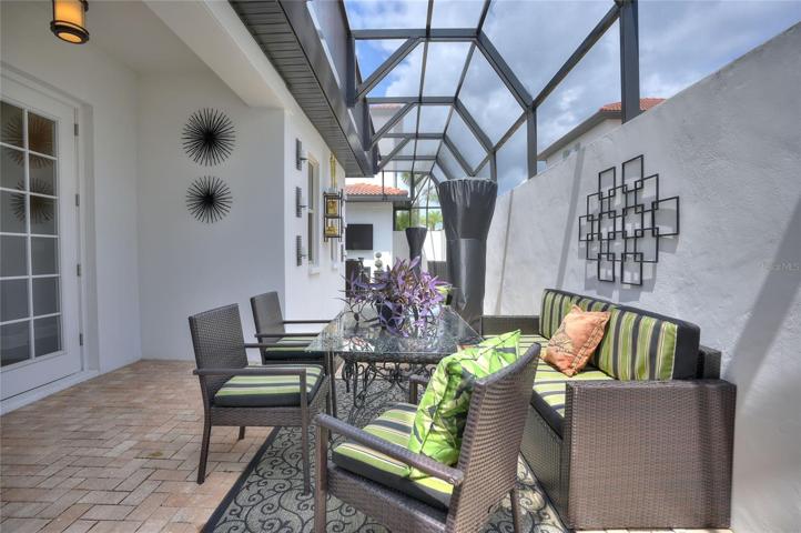 Outdoor dining area