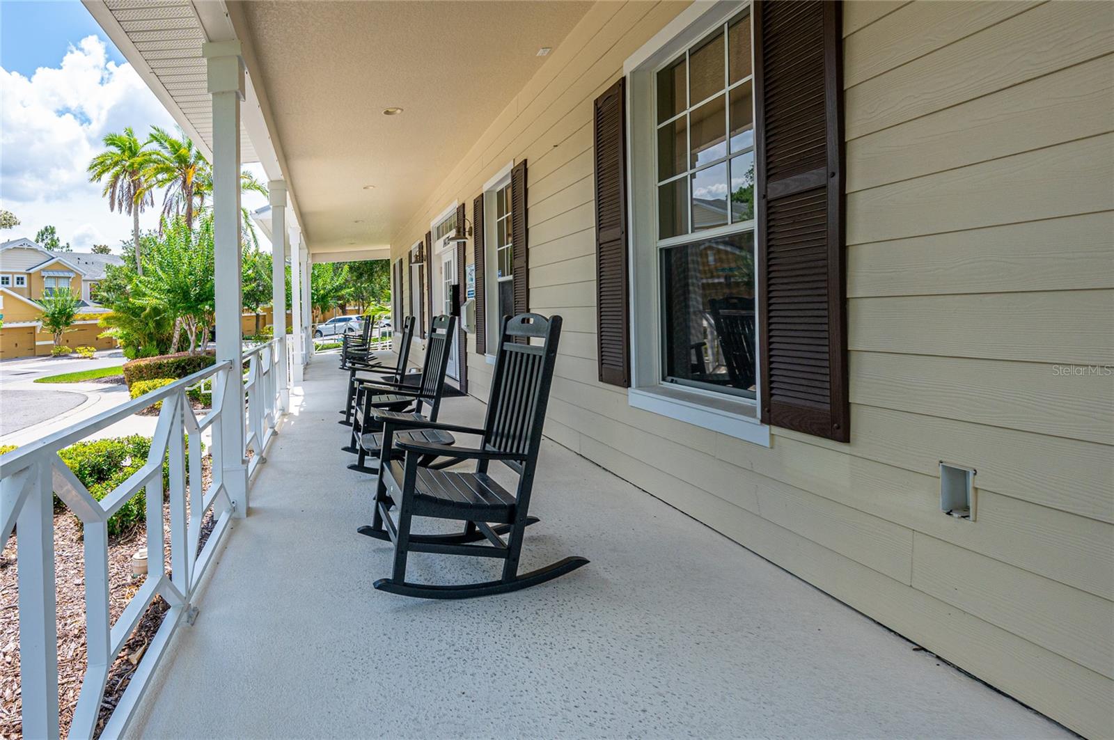 Clubhouse front porch