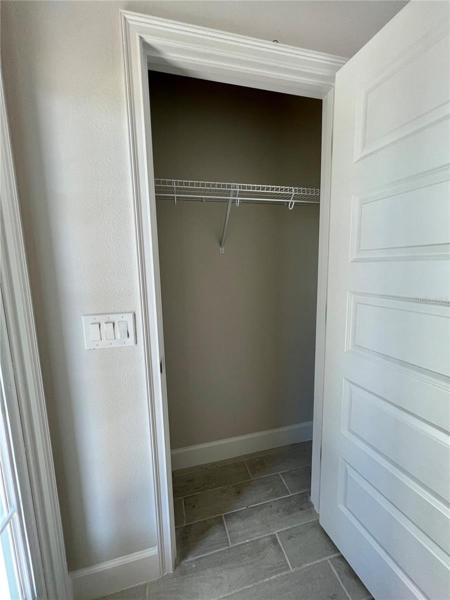 coat closet at entry