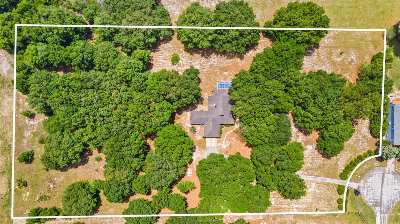 4.92 acres - property line