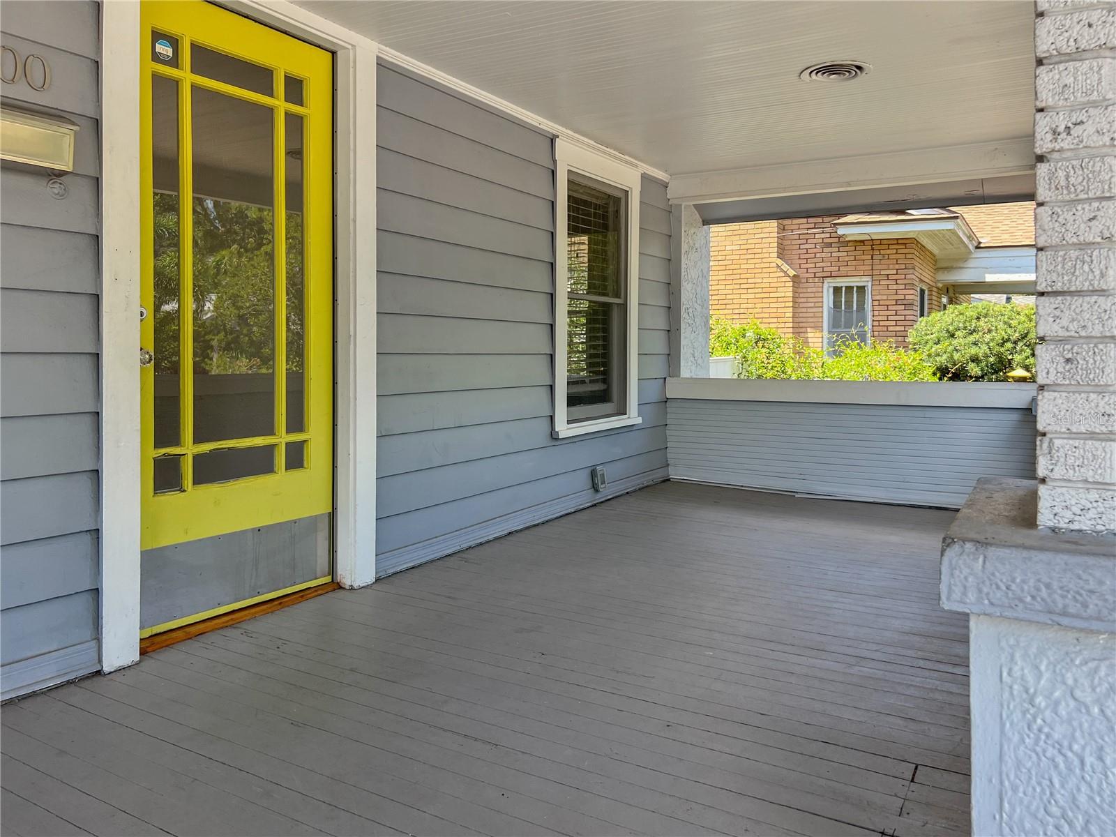 Welcome to the front porch. A great spot to put your feet up