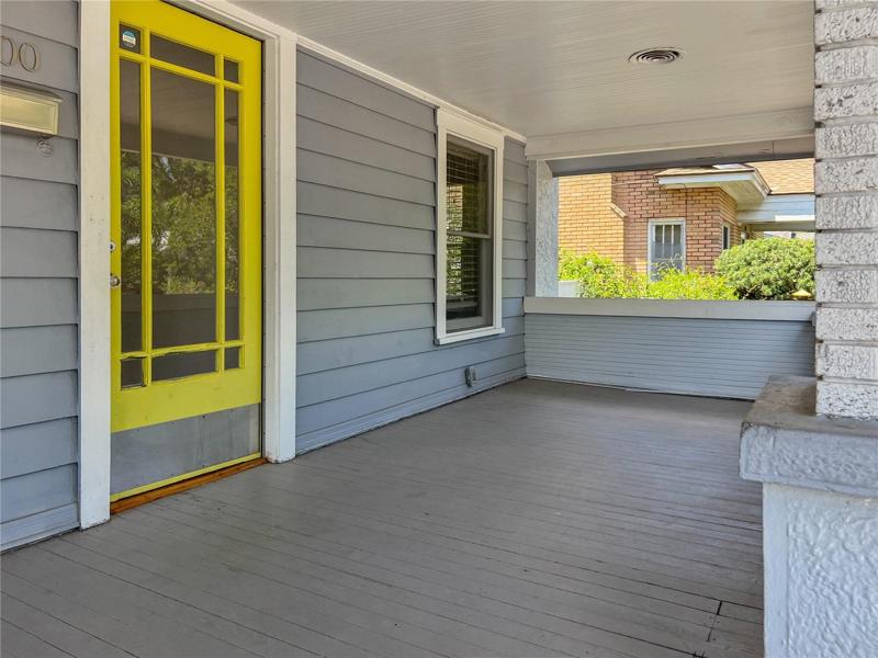 Welcome to the front porch. A great spot to put your feet up