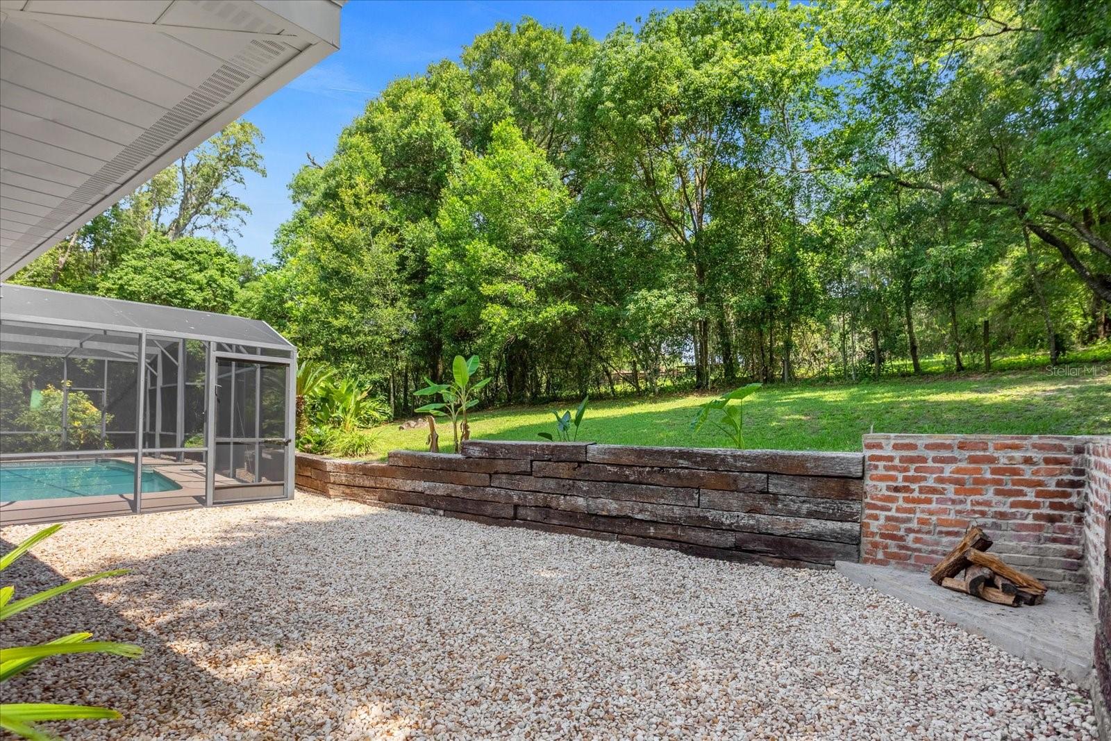 Fire Pit in the Back Yard