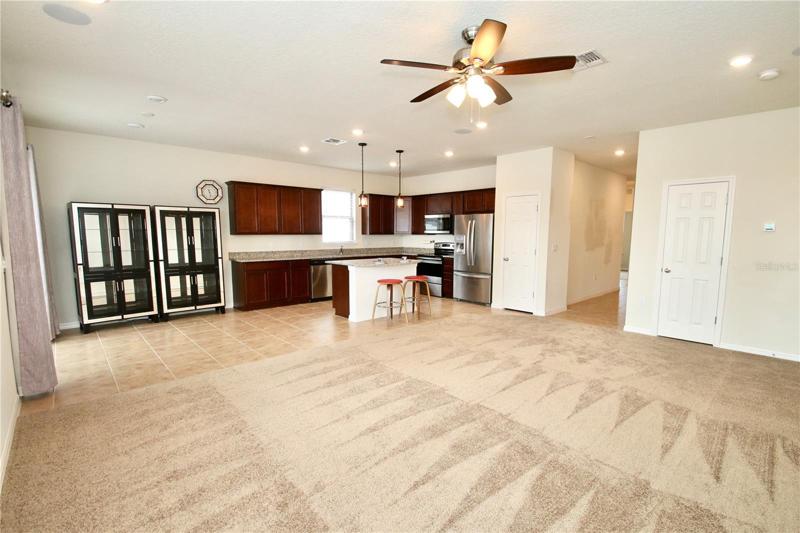 Open Living Room/Kitchen