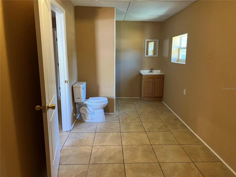 This is the huge master bath.