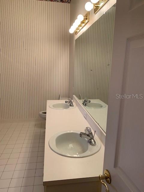 Master double sink vanity