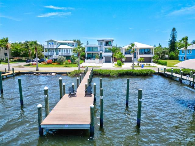 Aerial looking from dock to home.