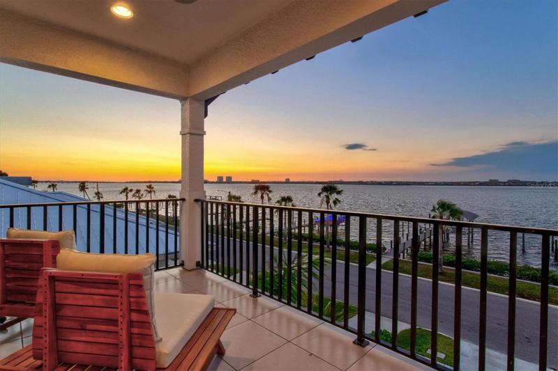 Sunset from the master bedroom balcony.