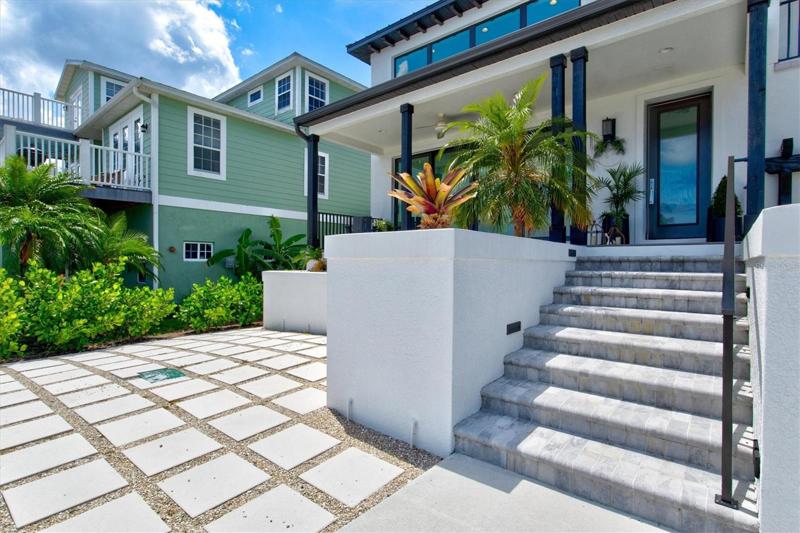 Front steps.