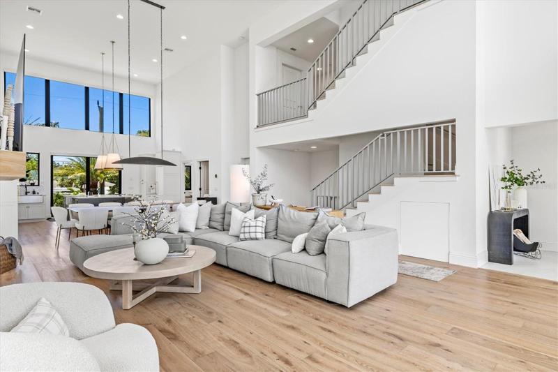 Living/dining/kitchen open plan.