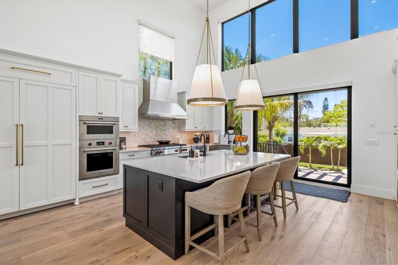 Kitchen features high end Wolf & Liebherr appliances.