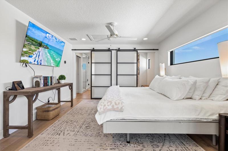 Primary suite encompasses the entire 4th level.