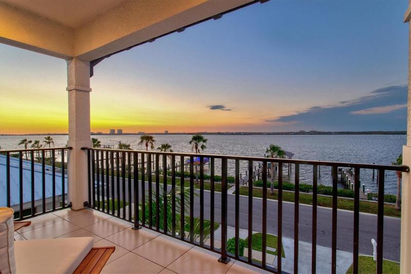 Sunset from the master bedroom balcony.