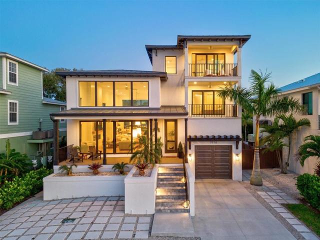 Twilight front elevation.