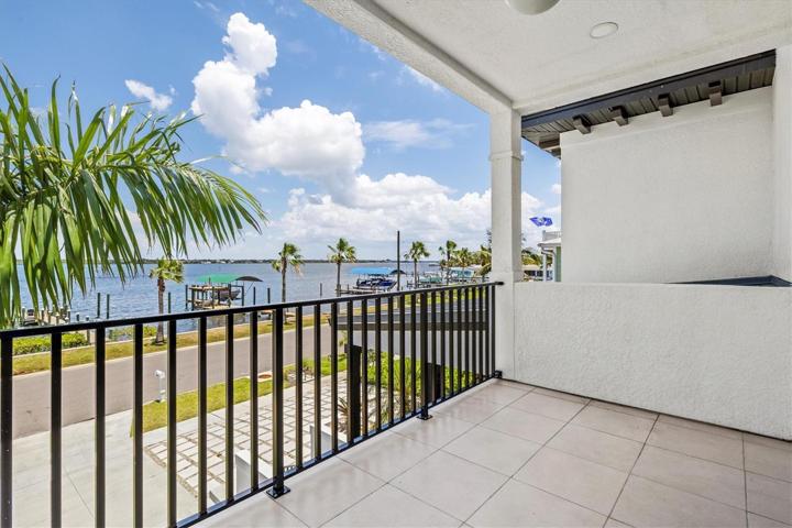 Level 2 bedroom balcony with river views.