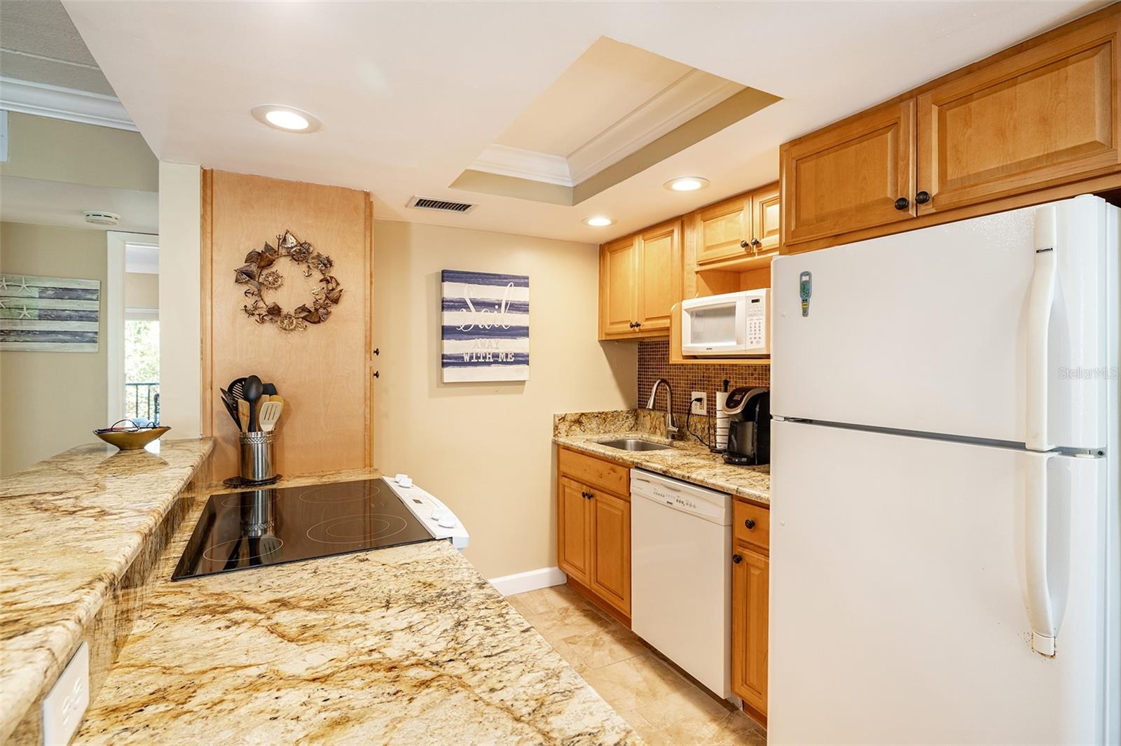 The kitchen has the appliances and most utensils you will need
