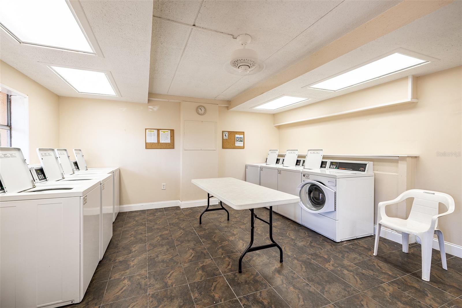 The laundry room at Boca Shores