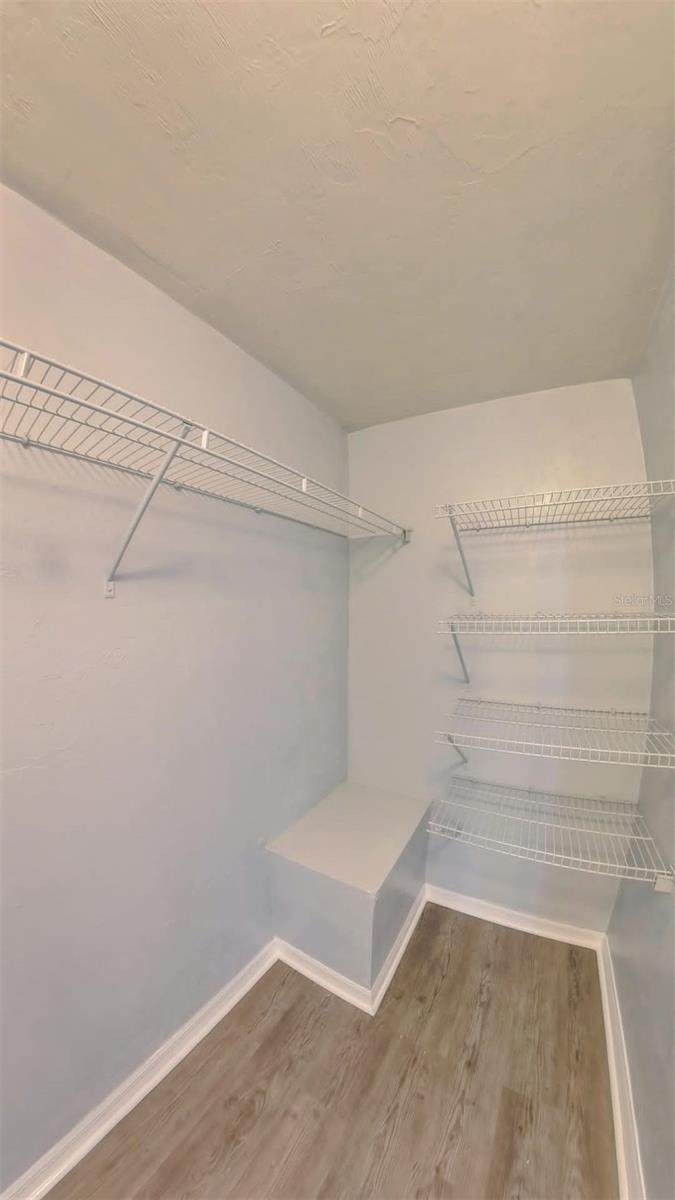 Large, spacious walk-in closet