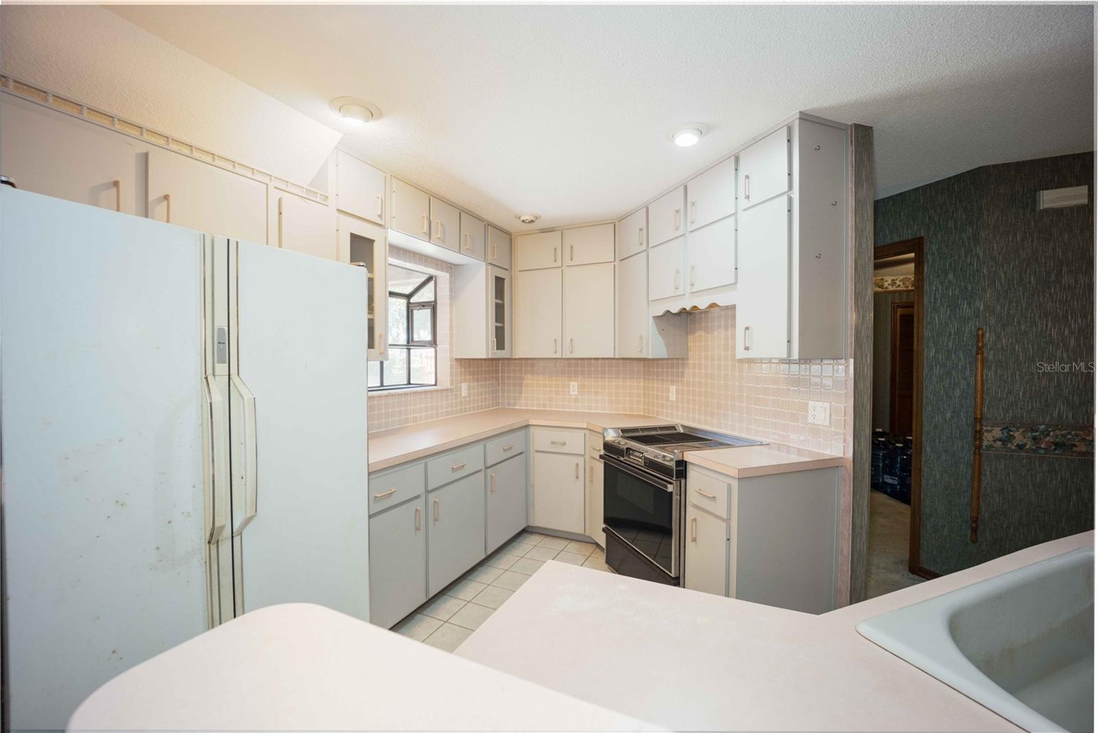 Kitchen from bar view