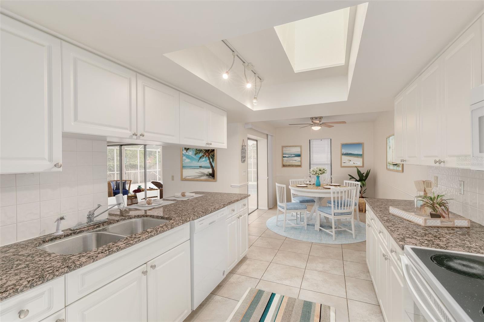 Looking toward eat-in area, virtually staged
