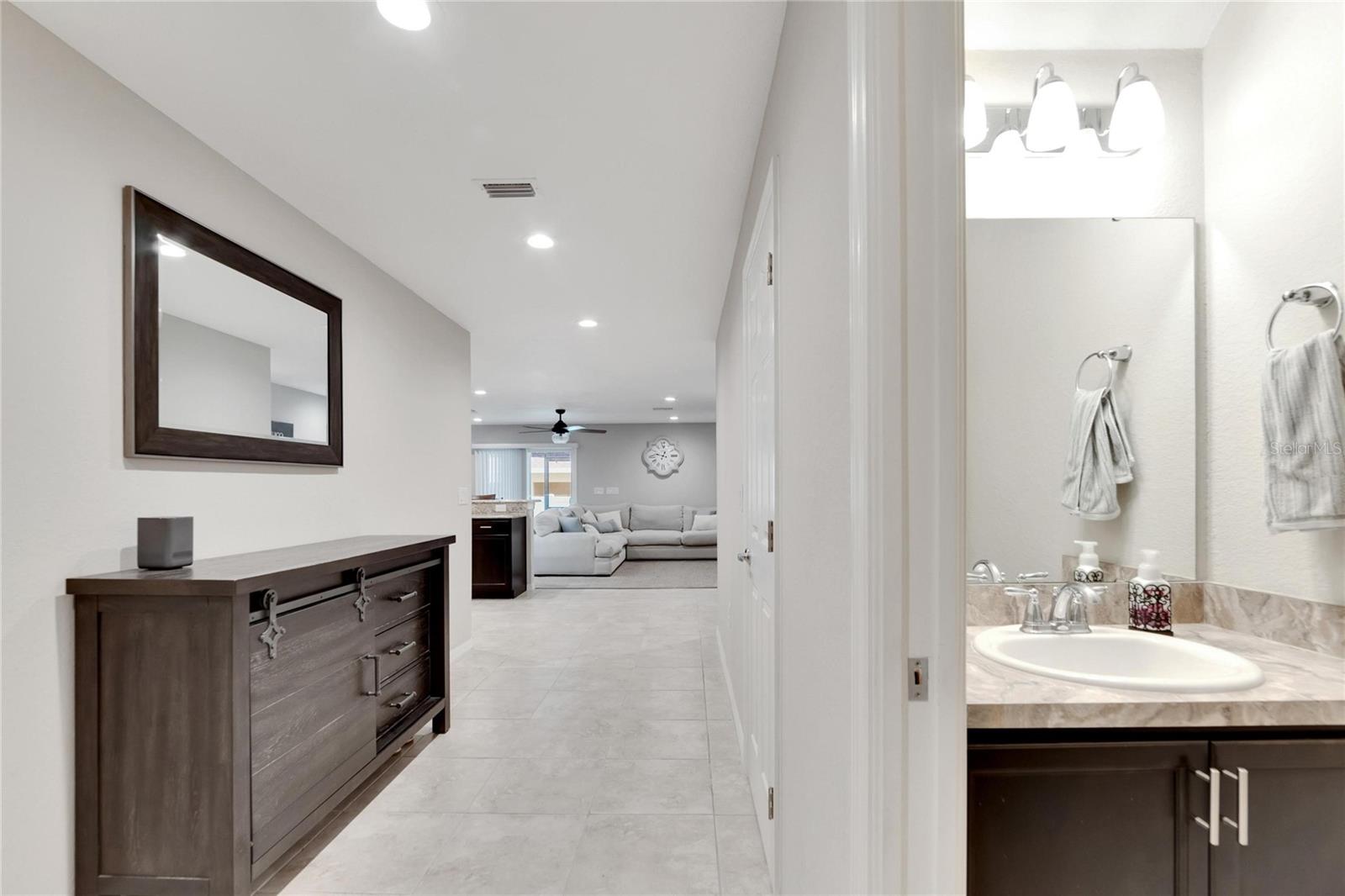 Half Bath off Foyer