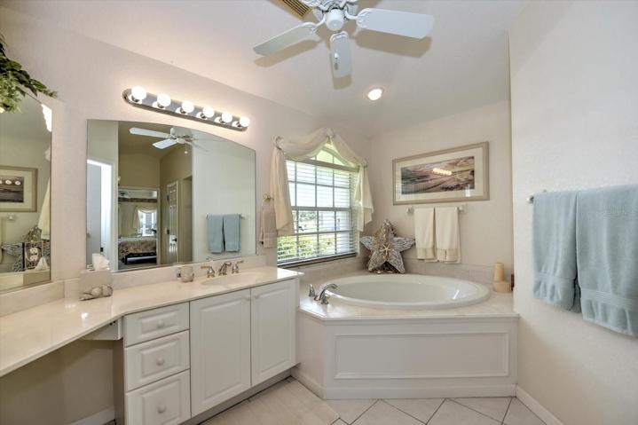 Master tub and double sinks