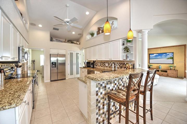 Chef's kitchen with storage