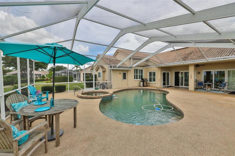 Private backyard oasis