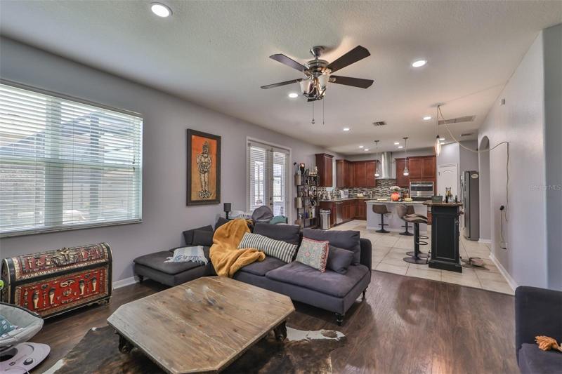 KITCHEN/DINING ROOM AND FAMILY ROOM