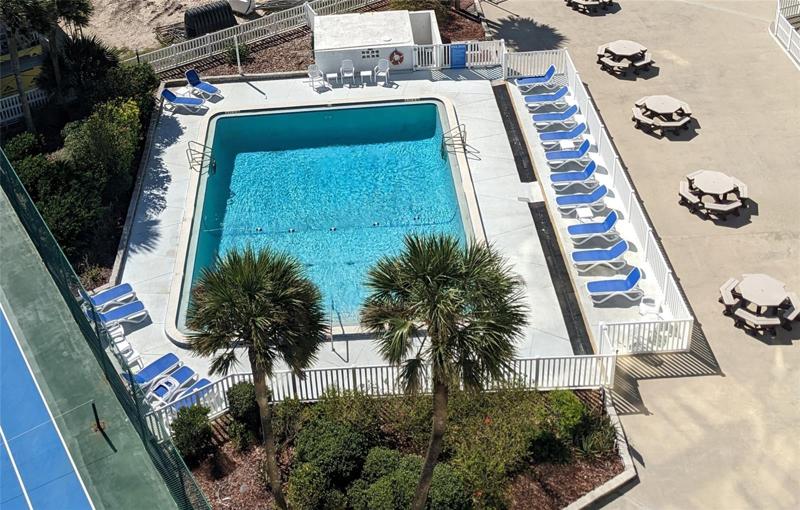 Large refreshing pool. Cool off in this large crystal-blue pool overlooking the Atlantic ocean.
