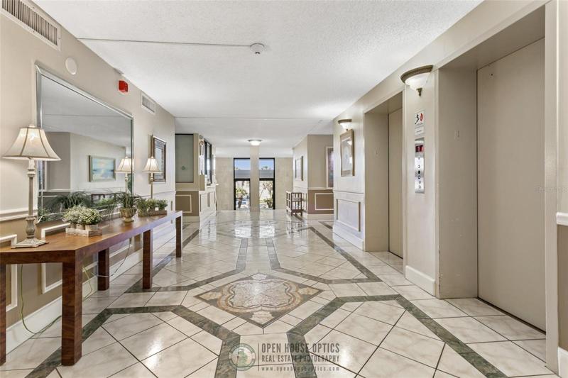 Open and spacious lobby foyer. The open and spacious foyer leads the way to the many amenities The Nautilus condo community offers.