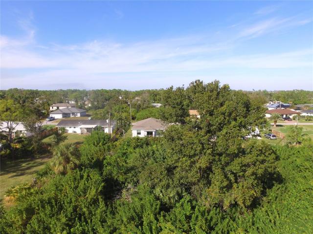 Aerial view of Foresman Blvd showing surrounding homes