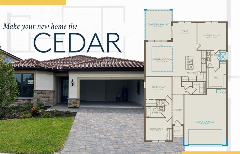 Floor plan configured with selected options