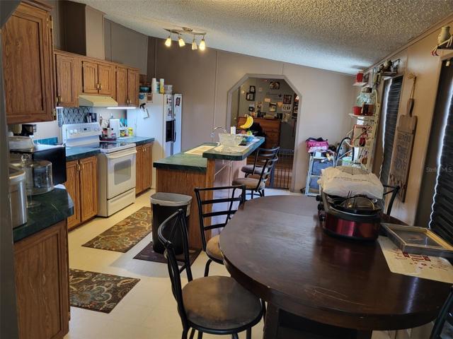 Dining room open to the kitchen