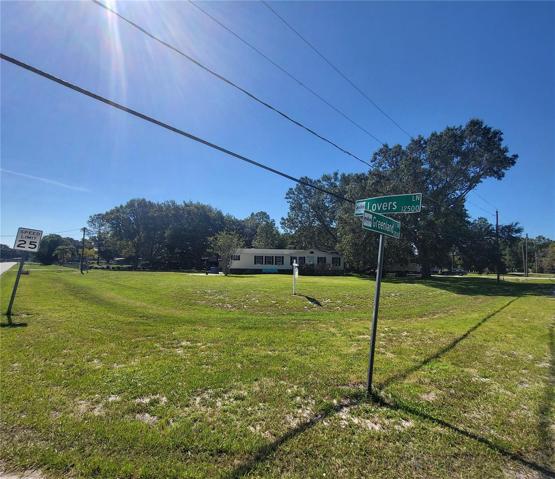 Front corner of the property from the cross roads