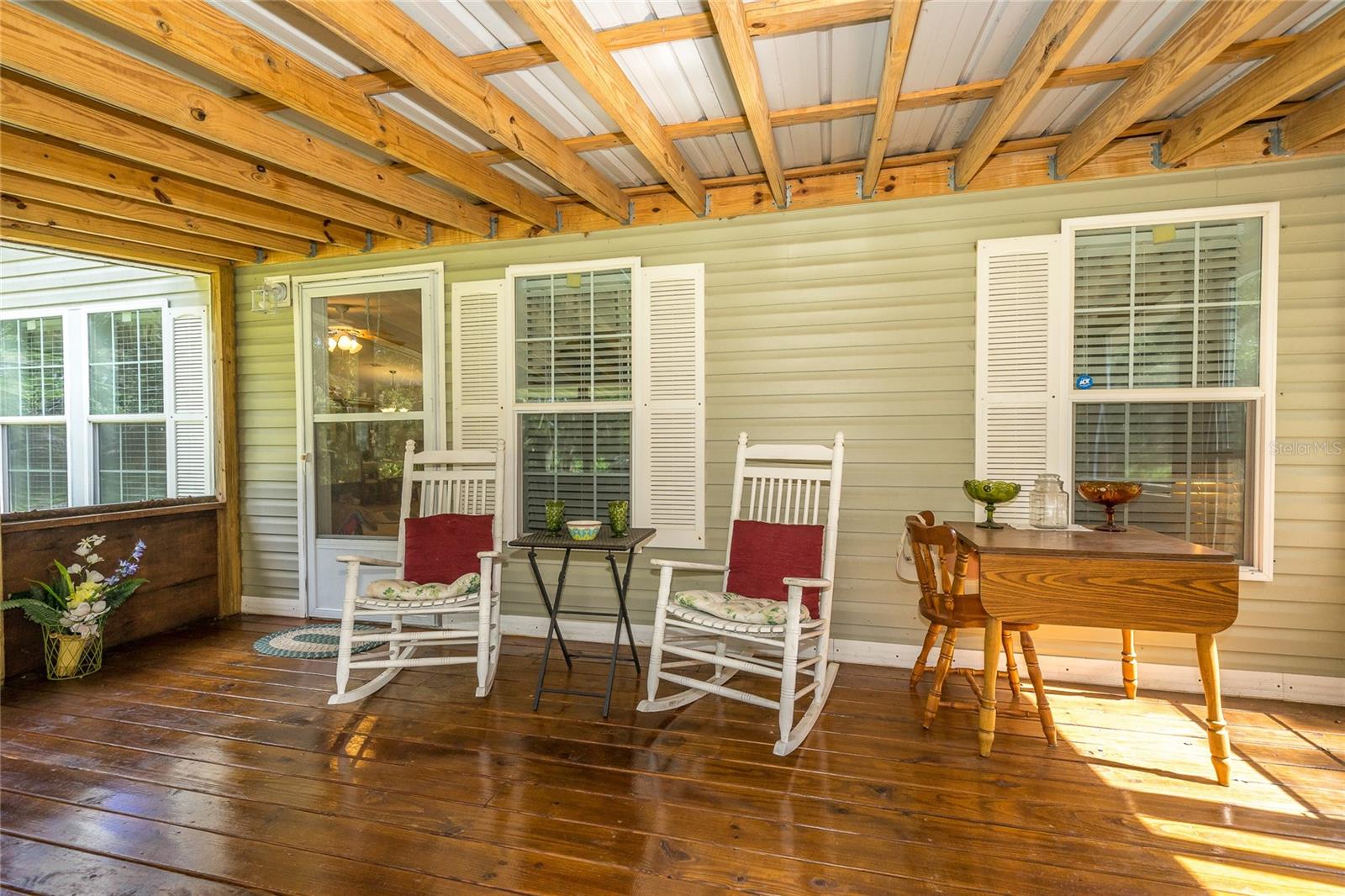 Screened front porch