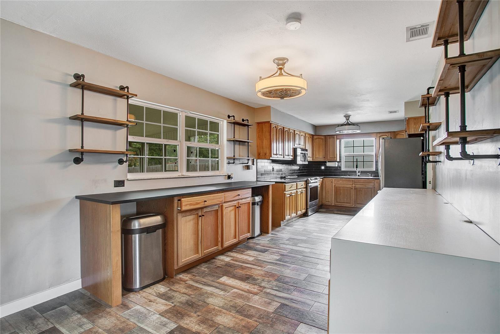ample countertop space