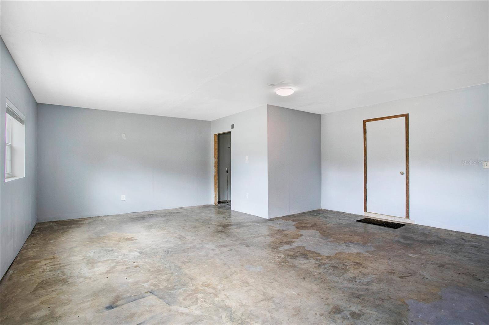 enclosed garage