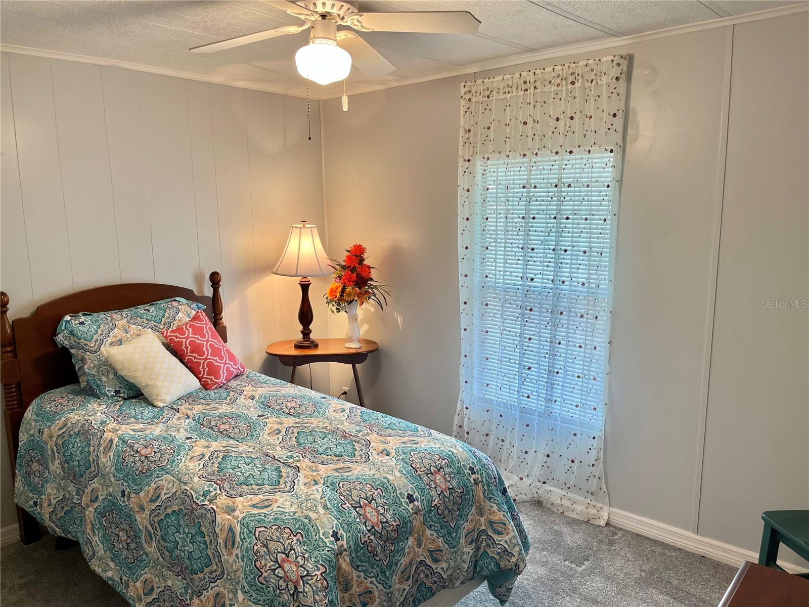 Guest Bedroom has a ceiling fan
