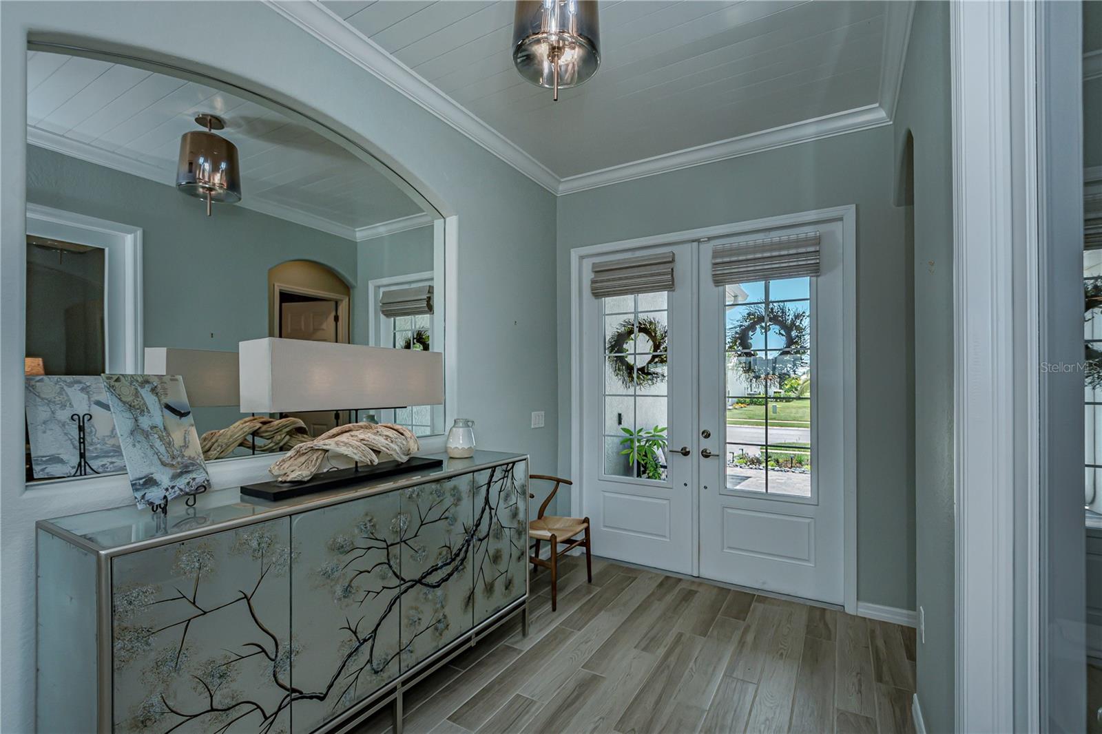 foyer is deep and reflects natural light...welcoming