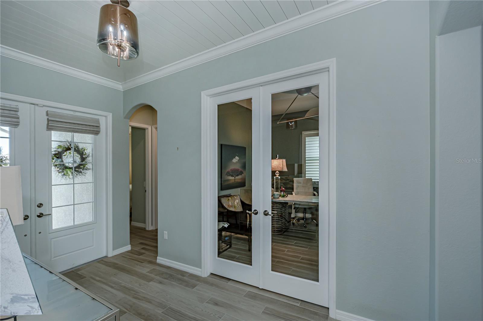 front bedrooms and office