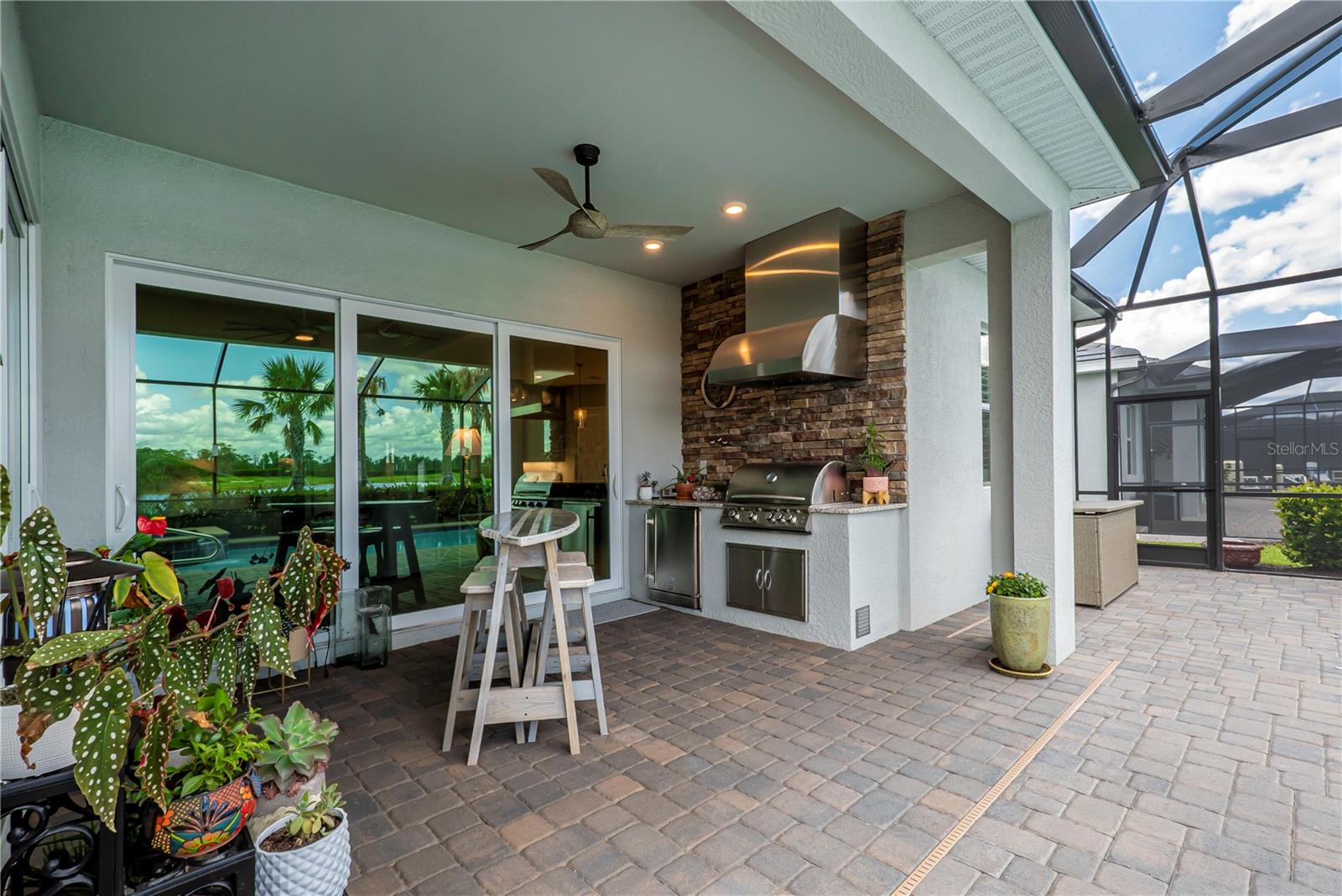 covered part of lanai