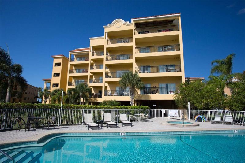 Palms of Treasure Island. Located on the wide open Intra-coastal. Corner second floor condo. Perfect location.