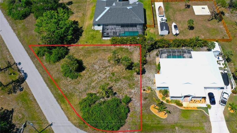 Aerial Photo of 21 Cobia Dr - Oversized Corner Lot for Sale