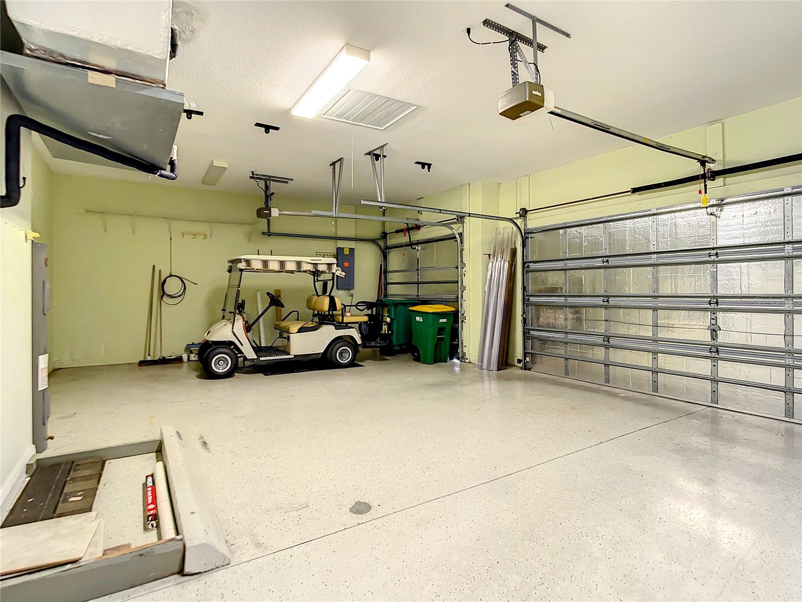 Garage with Golf cart Door