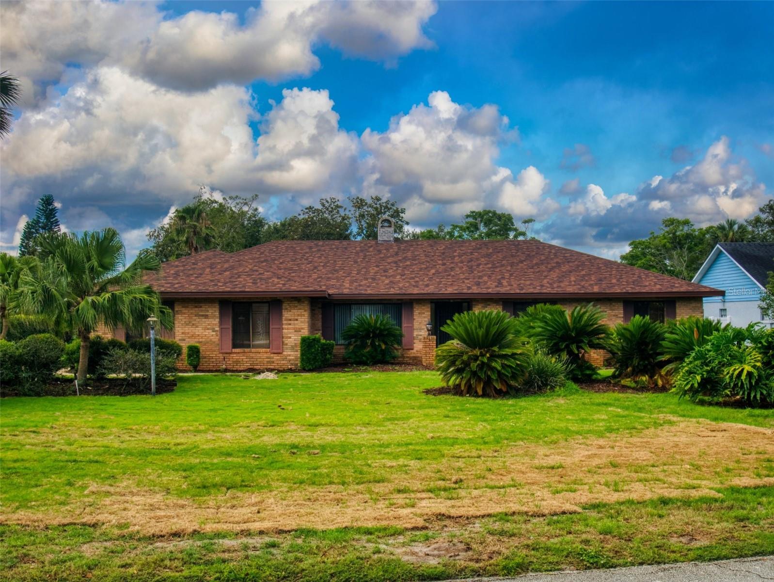 Front elevation facing Rocky Hill Drive